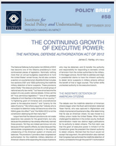The Continuing Growth of Executive Power brief cover