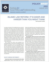 Islamic Law Reform policy brief cover