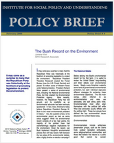 The Bush Record on the Environment brief cover