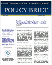 The Need to Readopt the More Humble Foreign Policy of the Nations Founders brief cover