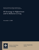 US Strategy in Afghanistan and Its Relations to Iraq testimony cover