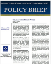 Obama and the Muslim World policy brief cover