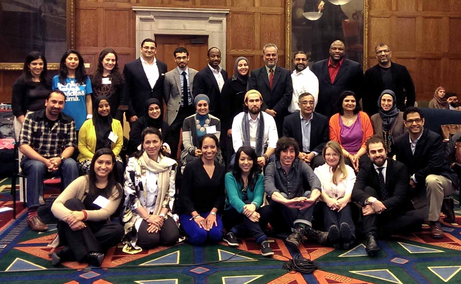 Attendees of the (Re)presenting American Muslim workshop