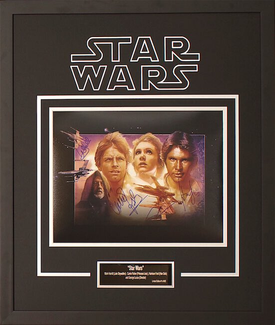 Signed Star Wars poster