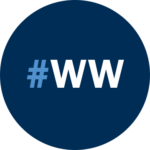 A blue circle with "#WW" inside