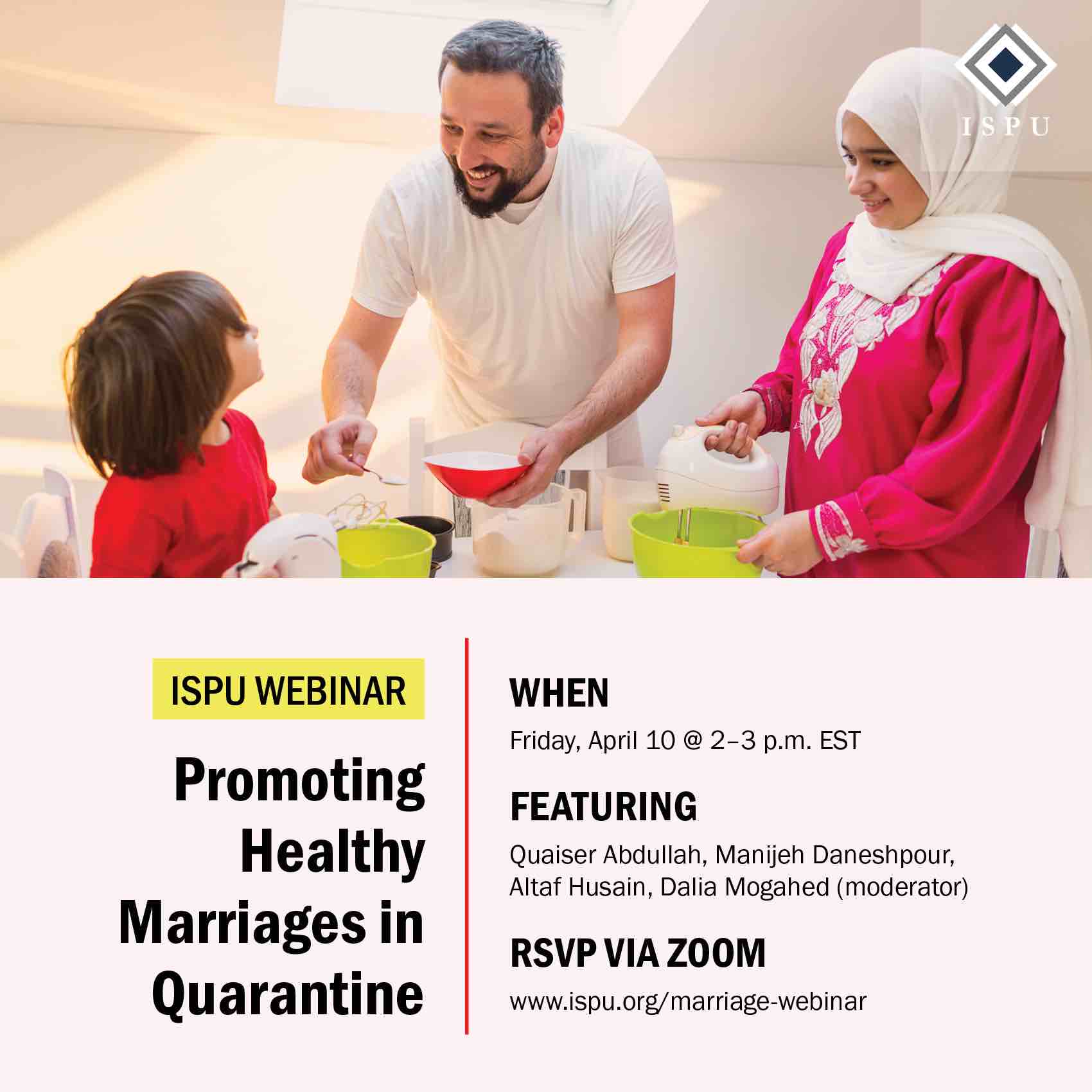 Webinar: Promoting Healthy Marriages in Quarantine graphic