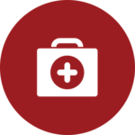A box of medical supplies icon
