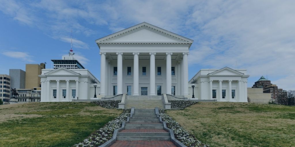 The Virginia state capitol building