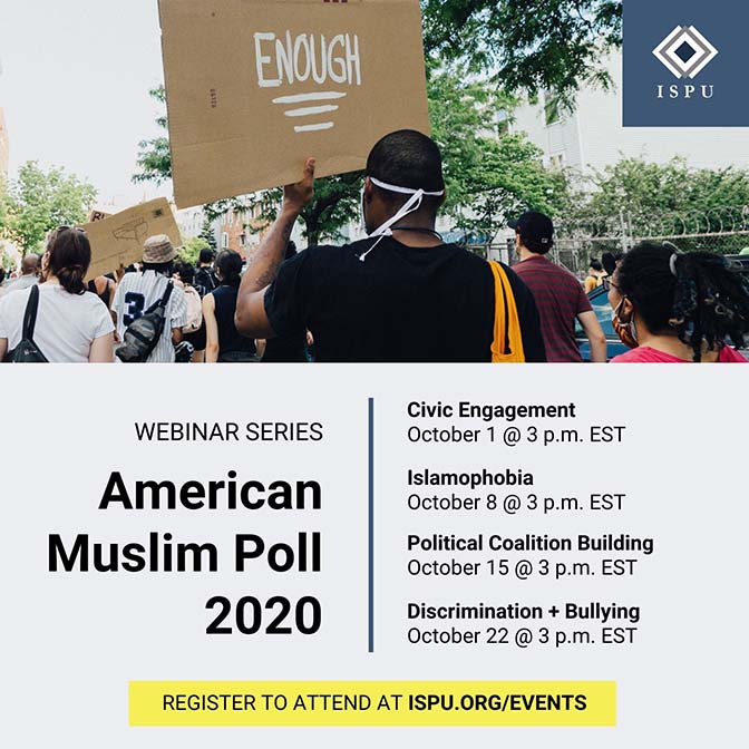 American Muslim Poll 2020 marketing graphic