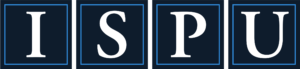 ISPU logo in horizontal navy blocks